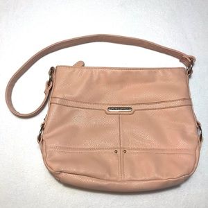 STONE MOUNTAIN - Pale Pink Leather Shoulder Bag
